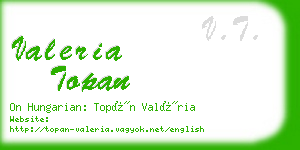 valeria topan business card
